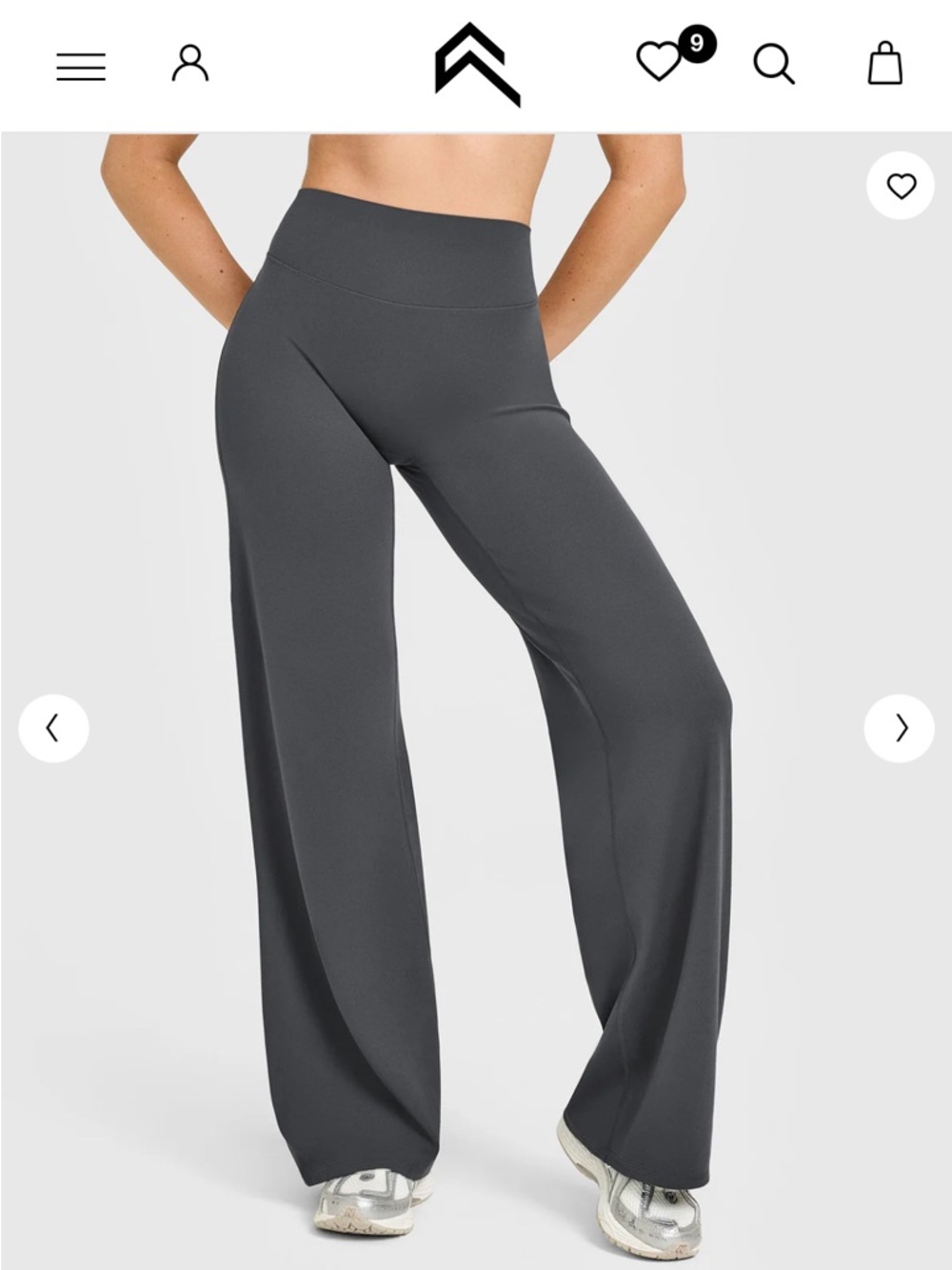 SOFTMOTION™ STRAIGHT LEG PANTS WITH WHITE LOGO Coal S-Long